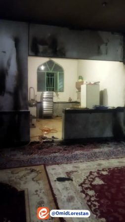 مسجد امام هادی را به آتش کشیدند