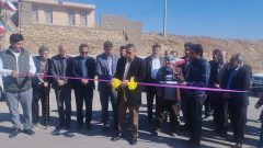 افتتاح طرح های عمرانی در روستای حاجی آباد