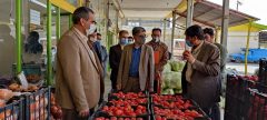 گشت مشترک نظارتی از میدان میوه و تره بار نورآباد