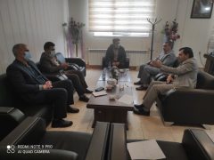 دیدار مدیر عامل و ریاست آبفا شهرستان دلفان با فرماندار