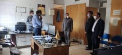 بازدید سرزده قهرمانی فرماندار شهرستان دلفان از قسمت برق شهرستان