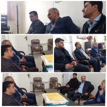 دیدار شهردار، اعضای شورای اسلامی شهر و مدیر آبفای شهرستان دلفان با علی دهقان بخشدار کاکاوند