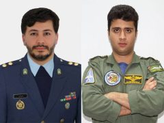 تصویر دو خلبان شهید سانحه سقوط جنگنده