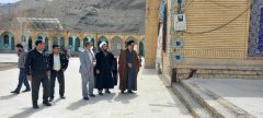 بازدید مدیر کل اوقاف و فرماندار شهرستان دلفان از بارگاه امامزاده ابراهیم علیه السلام