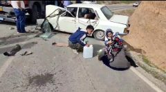 سه نفر زخمی در برخورد ۲ دستگاه خودرو سواری