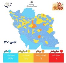 وضعیت رنگ بندی کرونایی شهرهای لرستان