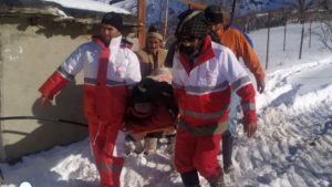 نجات جان فرد آسیب دیده در روستای ور مله شهرستان دلفان