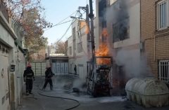 بی احتیاطی منجر به آتش سوزی منزل