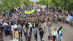 حضور گسترده مردم ولایت مدار شهرستان دلفان در راهپیمایی روز جهانی قدس
